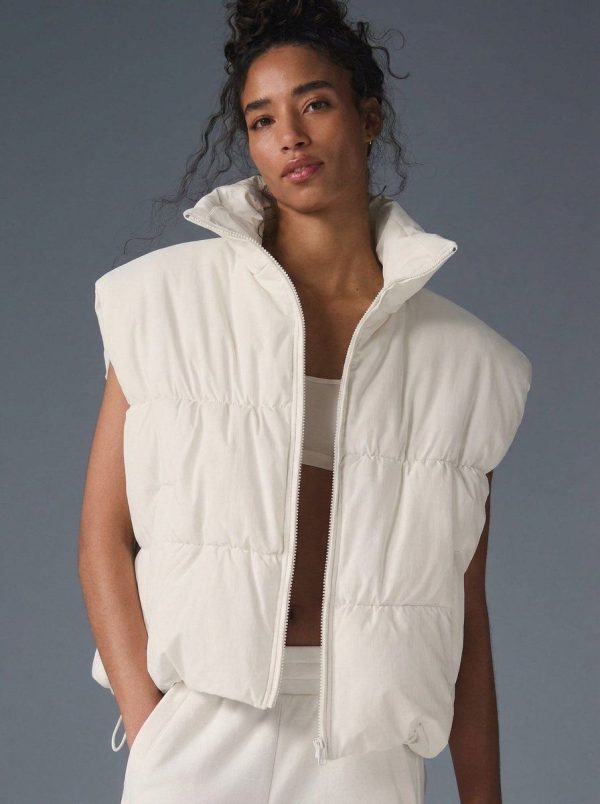 910j-cover-1.jpg Stand Collar Full Zip Quilted Puffer Vest 910j